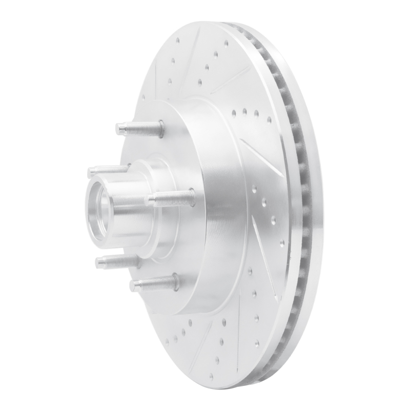 Picture of RNC Brake Rotor - Drill & Slot - R1 04-06 Ford E-150 Front Left Drilled & Slotted Silver Brake Rotor rnc631-54191L
