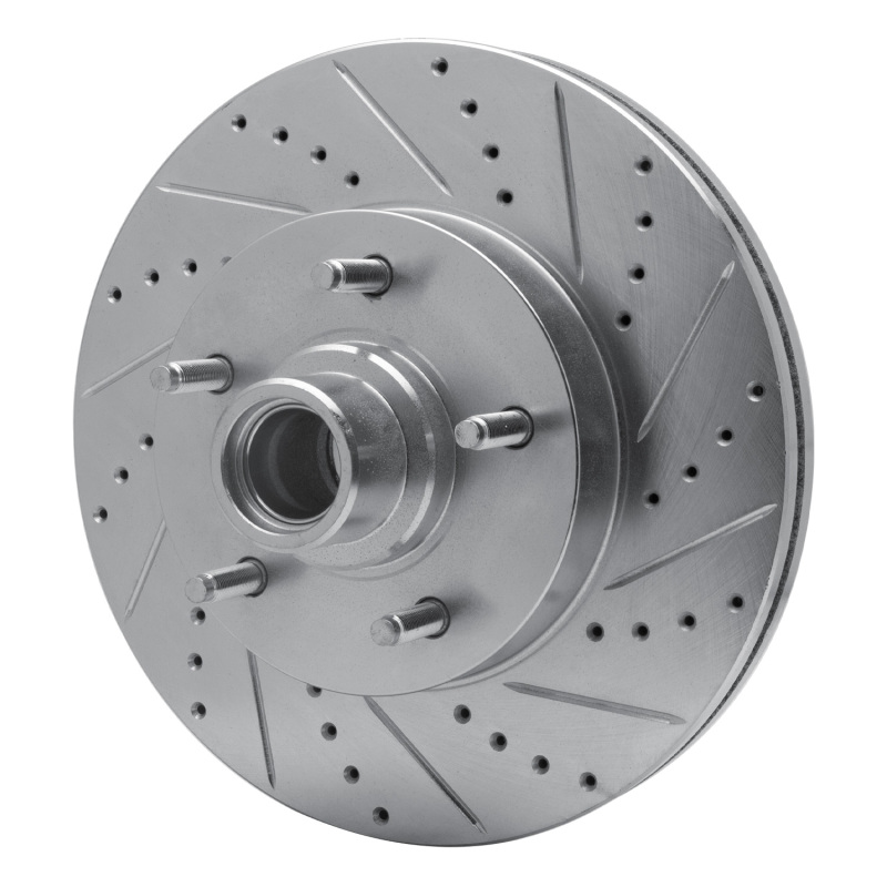 Picture of RNC Brake Rotor - Drill & Slot - R1 04-06 Ford E-150 Club Wagon Front Right Drilled & Slotted Silver Brake Rotor rnc631-54191R