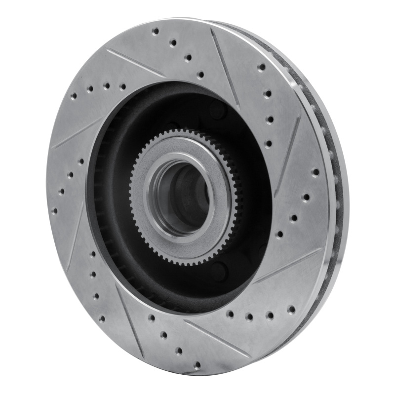 Picture of RNC Brake Rotor - Drill & Slot - R1 05-07 Ford F-250 2WD (Super Duty) Front Left Drilled & Slotted Silver Brake Rotor rnc631-54201L