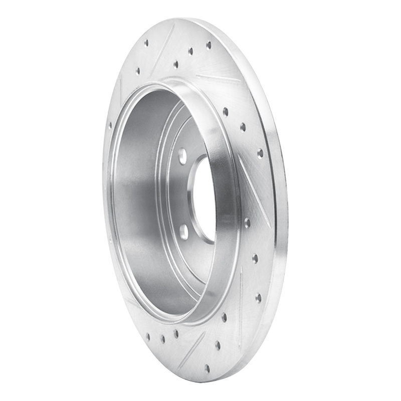 Picture of RNC Brake Rotor - Drill & Slot - R1 05-08 Ford Escape Rear Right Drilled & Slotted Silver Brake Rotor rnc631-54194R