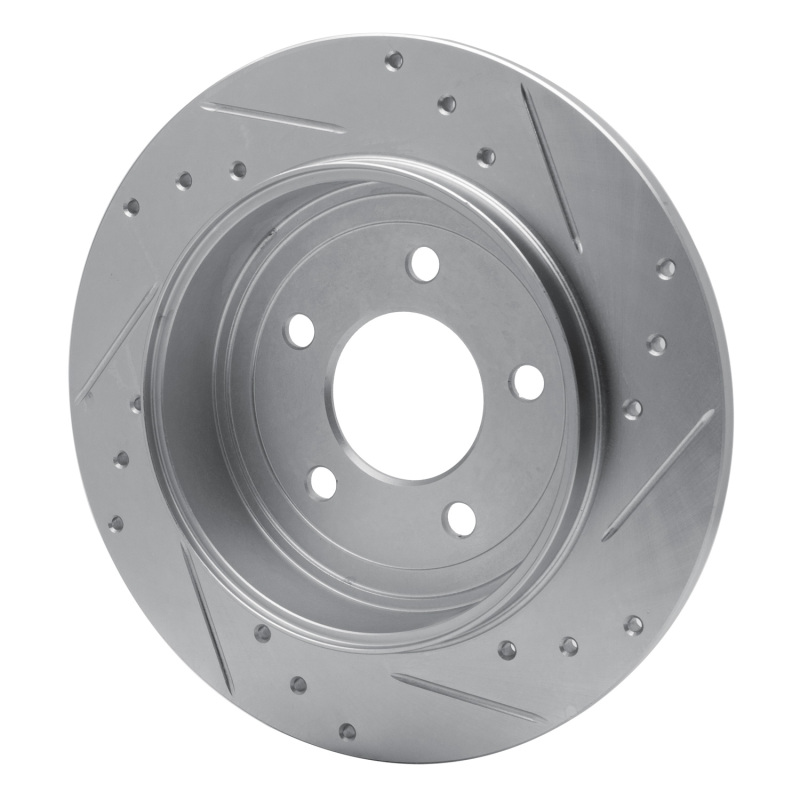 Picture of RNC Brake Rotor - Drill & Slot - R1 05-08 Ford Escape Rear Left Drilled & Slotted Silver Brake Rotor rnc631-54194L
