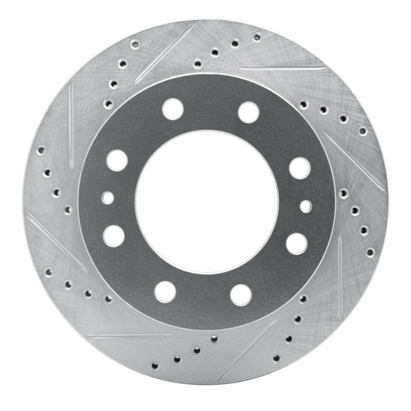 Picture of RNC Brake Rotor - Drill & Slot - R1 06-10 Ford F-350 Super Duty 2WD Front Left Drilled & Slotted Silver Brake Rotor rnc631-54207L