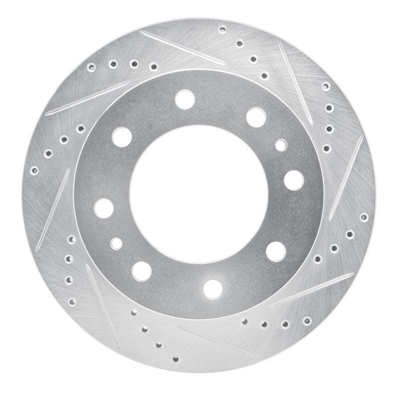 Picture of RNC Brake Rotor - Drill & Slot - R1 06-10 Ford F-350 Super Duty 2WD Front Right Drilled & Slotted Silver Brake Rotor rnc631-54207R
