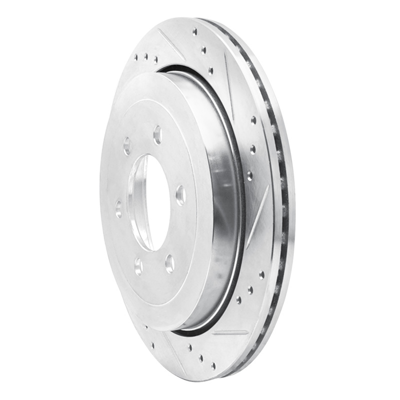 Picture of RNC Brake Rotor - Drill & Slot - R1 07-17 Ford Expedition Rear Right Drilled & Slotted Silver Brake Rotor rnc631-54205R