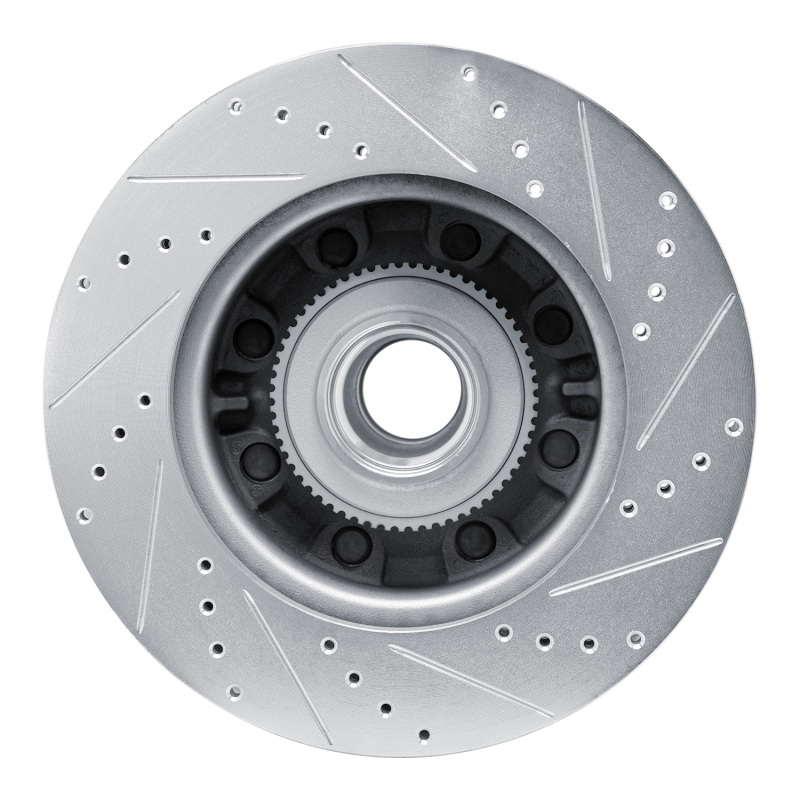 Picture of RNC Brake Rotor - Drill & Slot - R1 08-25 Ford E-150 Front Left Drilled & Slotted Silver Brake Rotor rnc631-54209L