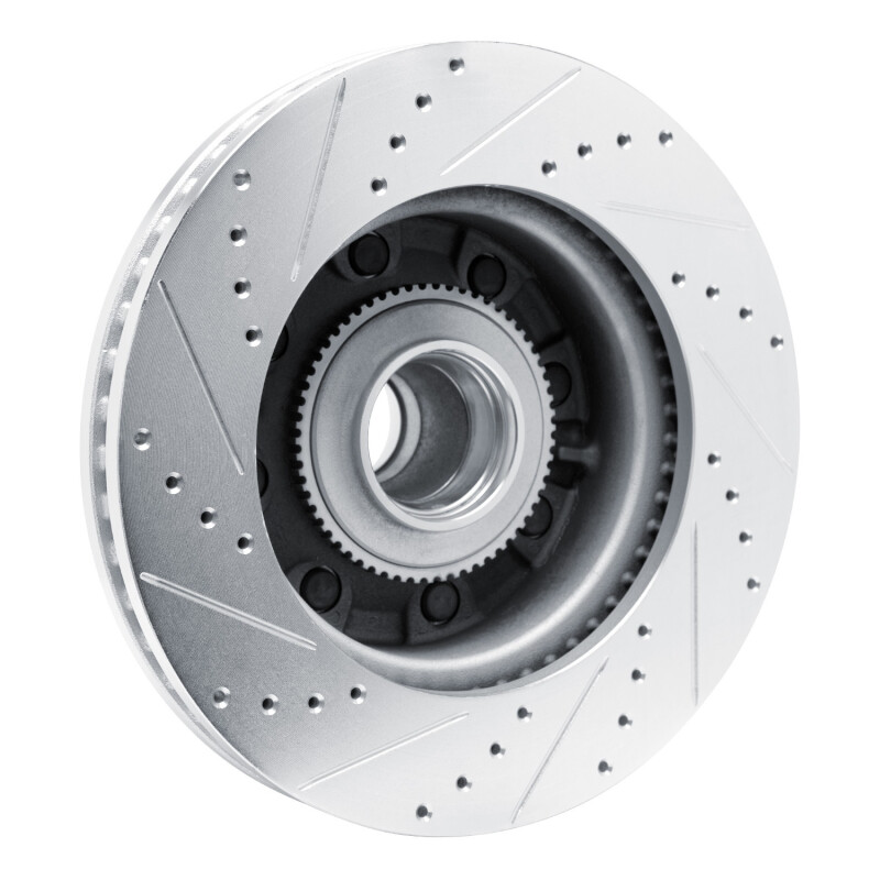 Picture of RNC Brake Rotor - Drill & Slot - R1 08-25 Ford E-350 Super Duty Front Right Drilled & Slotted Silver Brake Rotor rnc631-54209R