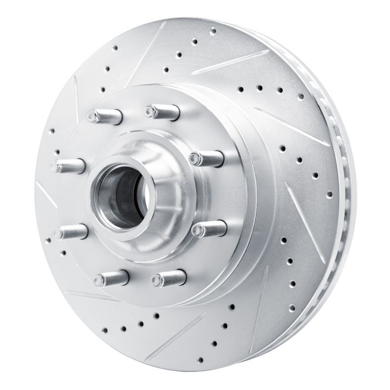 Picture of RNC Brake Rotor - Drill & Slot - R1 08-25 Ford E-150 Front Left Drilled & Slotted Silver Brake Rotor rnc631-54209L