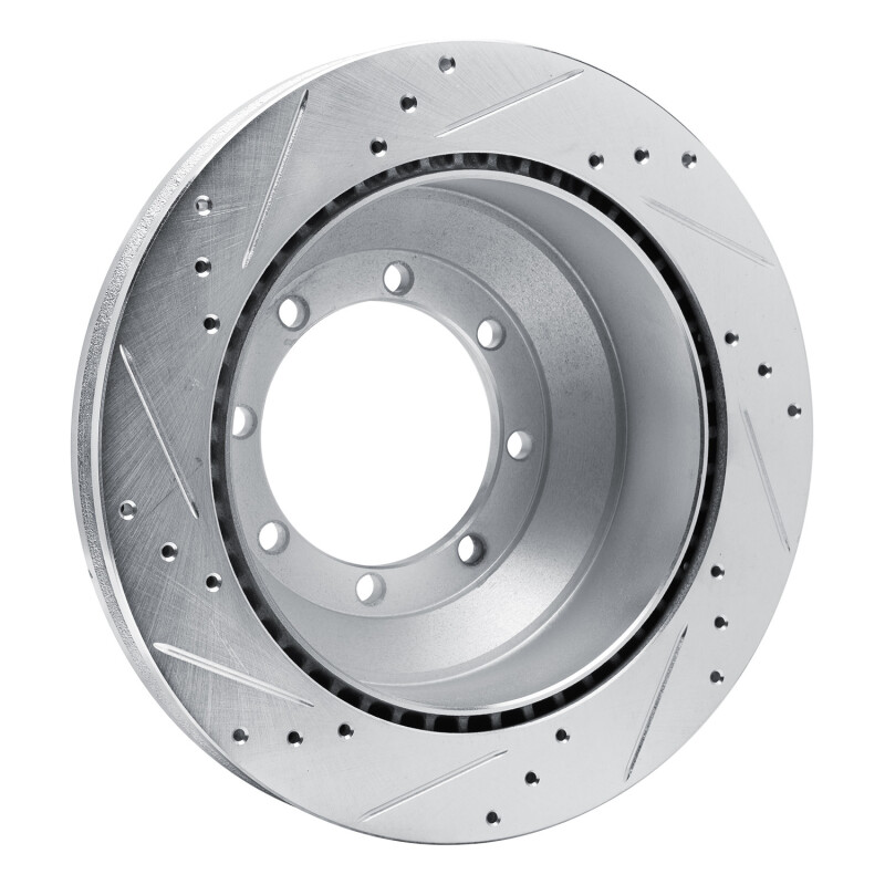 Picture of RNC Brake Rotor - Drill & Slot - R1 08-19 Ford E-350 Super Duty Rear Right Drilled & Slotted Silver Brake Rotor rnc631-54210R