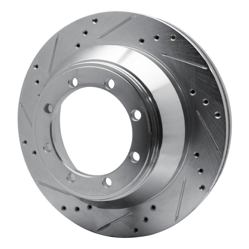 Picture of RNC Brake Rotor - Drill & Slot - R1 08-20 Ford E-Super Duty Rear Left Drilled & Slotted Silver Brake Rotor rnc631-54212L