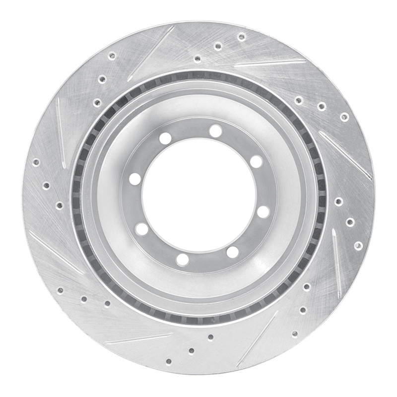 Picture of RNC Brake Rotor - Drill & Slot - R1 08-20 Ford E-450 Super Duty Rear Right Drilled & Slotted Silver Brake Rotor rnc631-54212R