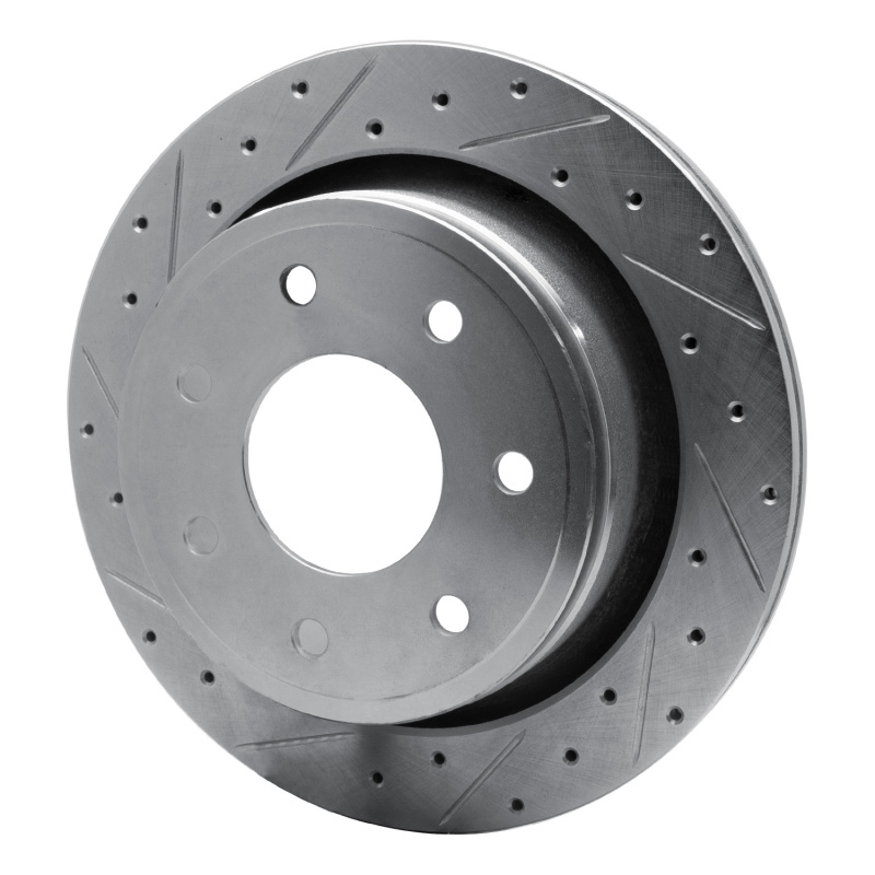Picture of RNC Brake Rotor - Drill & Slot - R1 12-14 Ford F-150 4WD Rear Left Drilled & Slotted Silver Brake Rotor rnc631-54218L