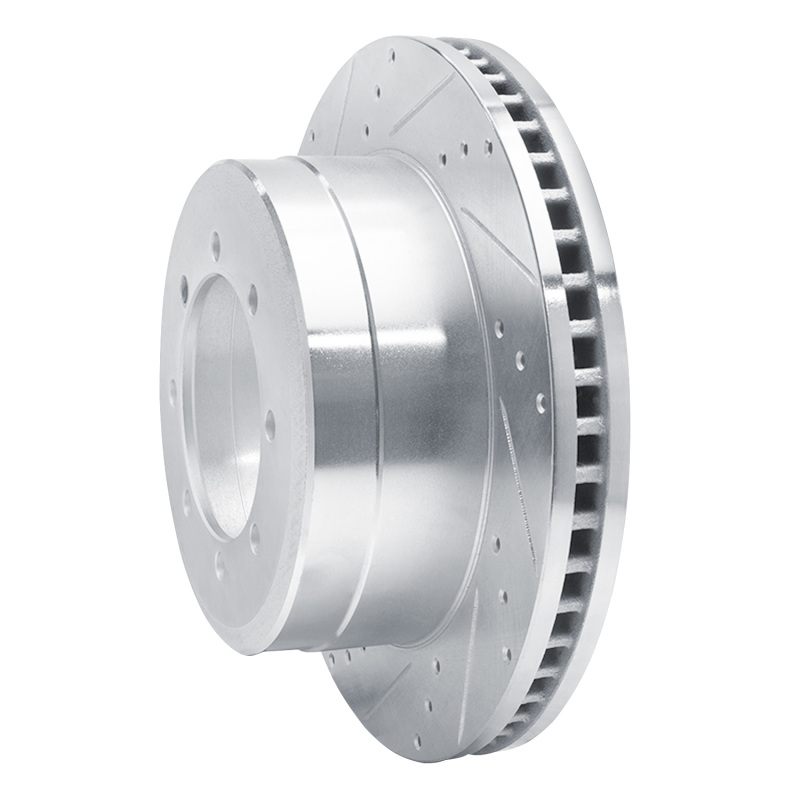 Picture of RNC Brake Rotor - Drill & Slot - R1 11-22 Ford F-450 Super Duty Rear Left Drilled & Slotted Silver Brake Rotor rnc631-54225L