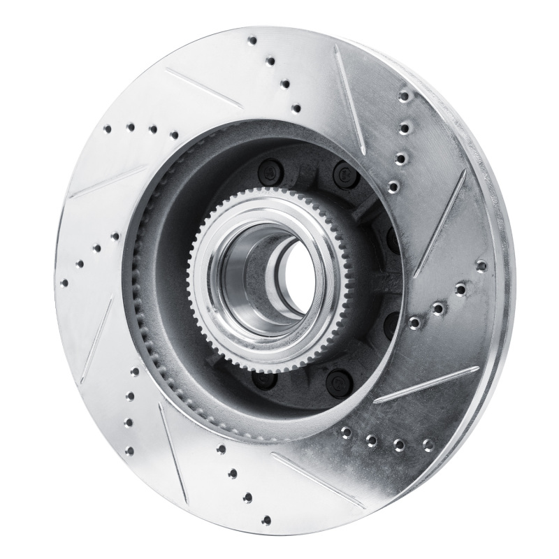 Picture of RNC Brake Rotor - Drill & Slot - R1 11-25 Ford F-250 2WD (Super Duty) Front Left Drilled & Slotted Silver Brake Rotor rnc631-54224L