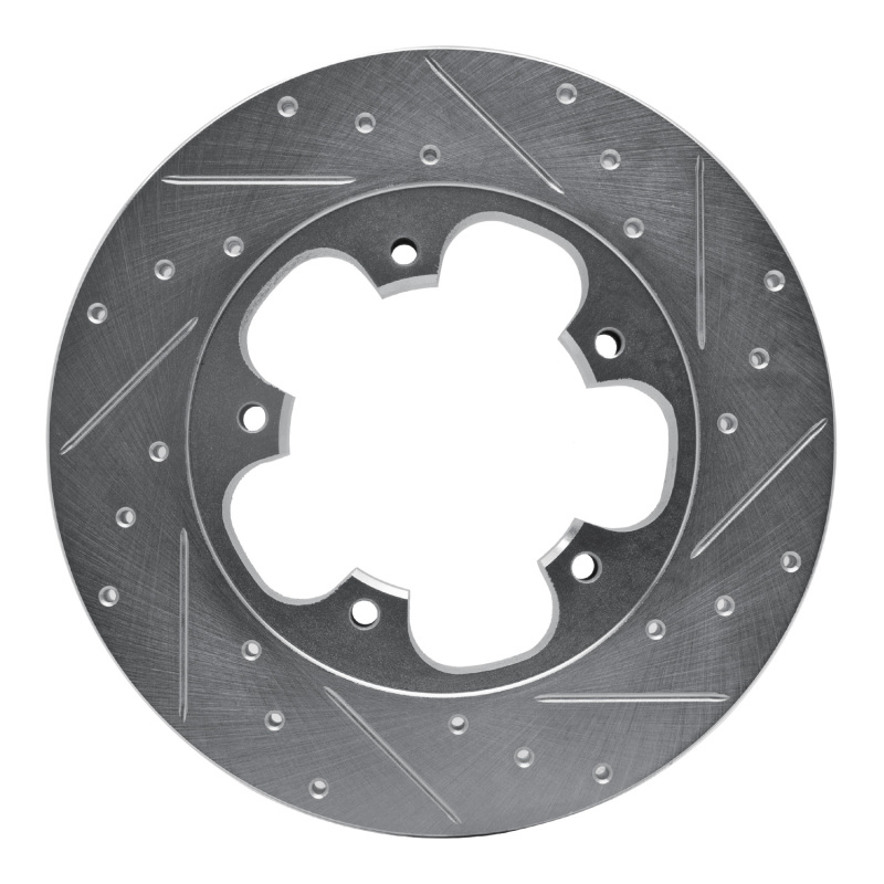 Picture of RNC Brake Rotor - Drill & Slot - R1 15-25 Ford Transit-250 Rear Left Drilled & Slotted Silver Brake Rotor rnc631-54228L
