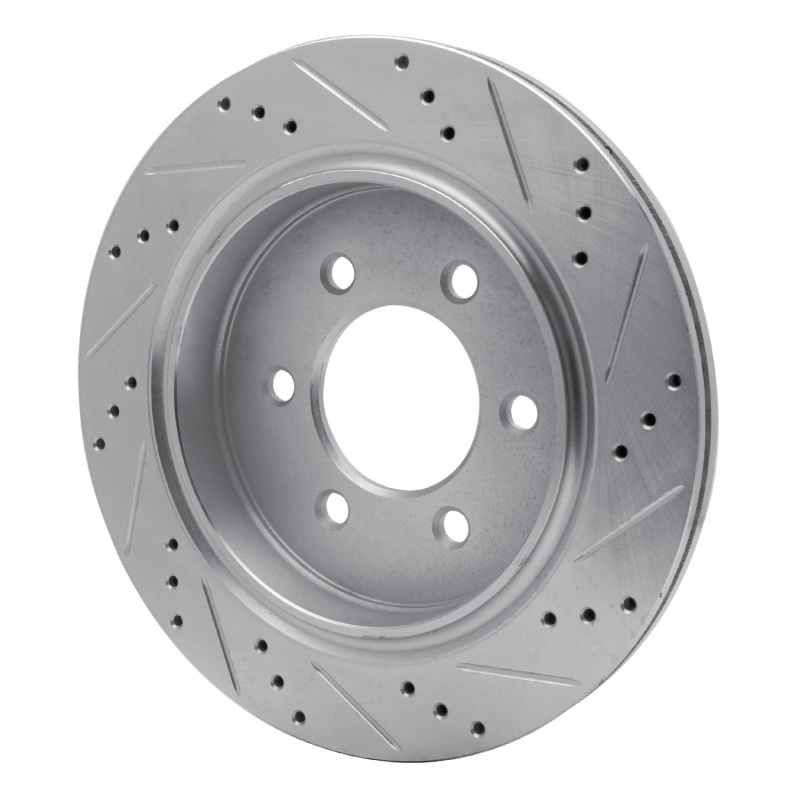 Picture of RNC Brake Rotor - Drill & Slot - R1 15-17 Ford F-150 4WD Rear Left Drilled & Slotted Silver Brake Rotor rnc631-54231L