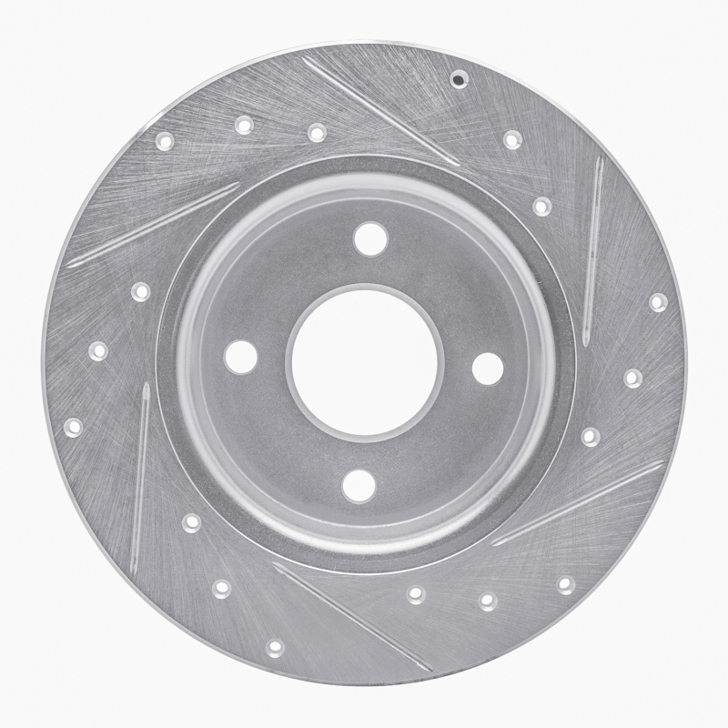 Picture of RNC Brake Rotor - Drill & Slot - R1 18-22 Ford Ecosport Rear Left Drilled & Slotted Silver Brake Rotor rnc631-54269L