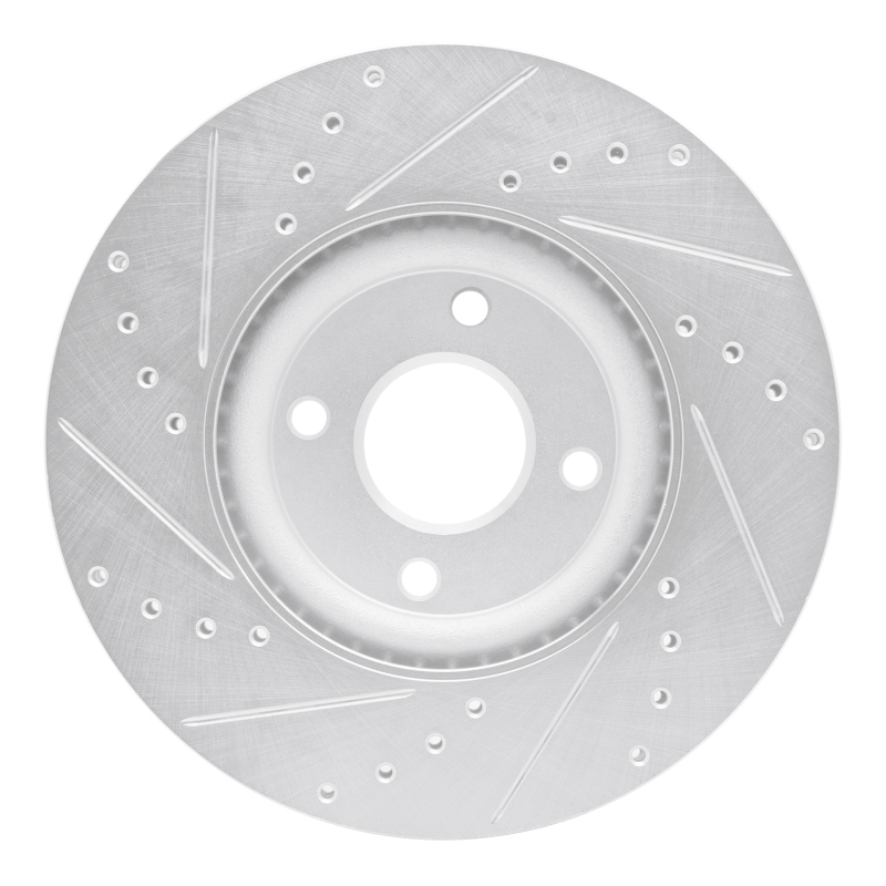 Picture of RNC Brake Rotor - Drill & Slot - R1 18-22 Ford Ecosport Front Right Drilled & Slotted Silver Brake Rotor rnc631-54268R