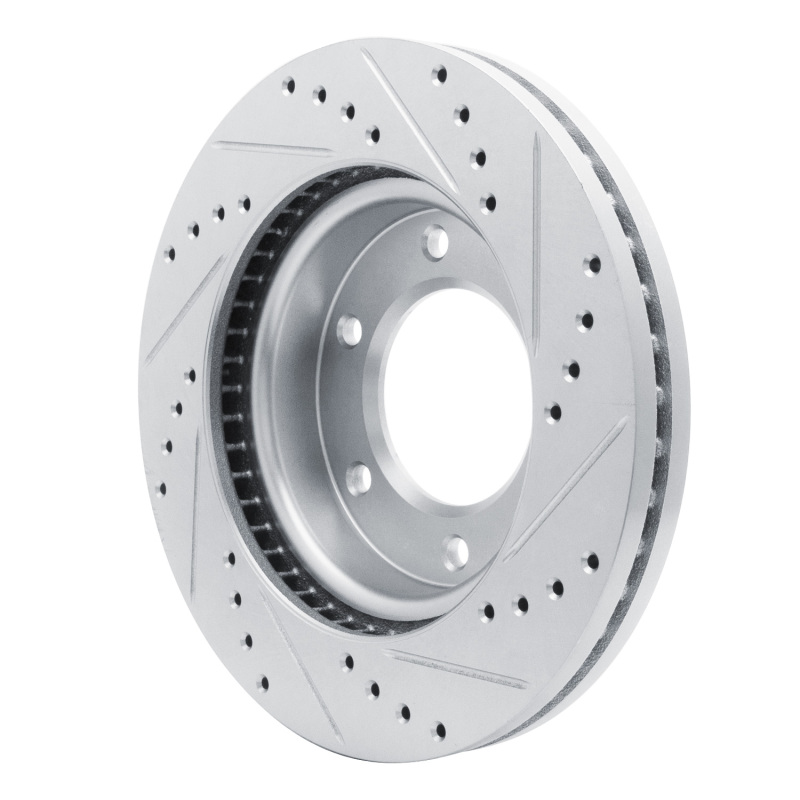 Picture of RNC Brake Rotor - Drill & Slot - R1 19-25 Ford BRONCO Front Left Drilled & Slotted Silver Brake Rotor rnc631-54275L