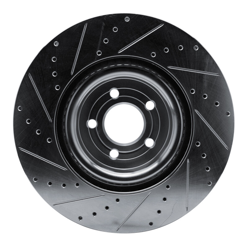 Picture of RNC Brake Rotor - Drill & Slot - R1 20-25 Ford Explorer Front Right Drilled & Slotted Silver Brake Rotor rnc631-54277R