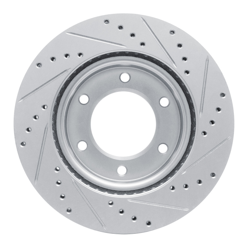 Picture of RNC Brake Rotor - Drill & Slot - R1 19-25 Ford BRONCO Front Left Drilled & Slotted Silver Brake Rotor rnc631-54275L