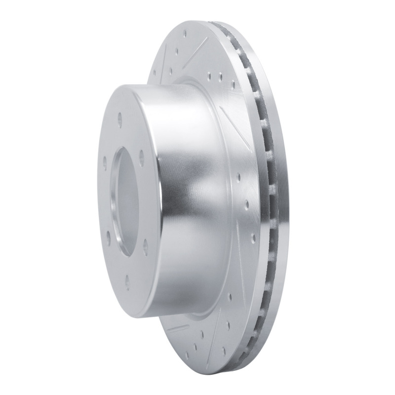 Picture of RNC Brake Rotor - Drill & Slot - R1 19-25 Ford Ranger (USA/Canada) Rear Left Drilled & Slotted Silver Brake Rotor rnc631-54276L