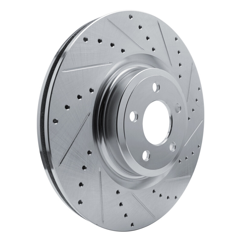 Picture of RNC Brake Rotor - Drill & Slot - R1 20-25 Ford Explorer Front Right Drilled & Slotted Silver Brake Rotor rnc631-54277R