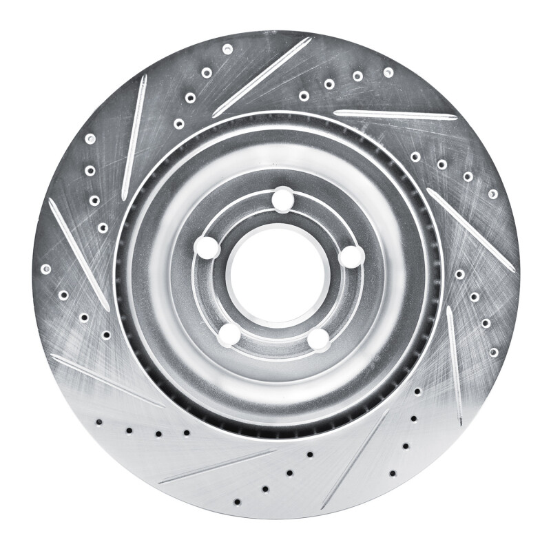 Picture of RNC Brake Rotor - Drill & Slot - R1 20-25 Ford Explorer Rear Right Drilled & Slotted Silver Brake Rotor rnc631-54278R