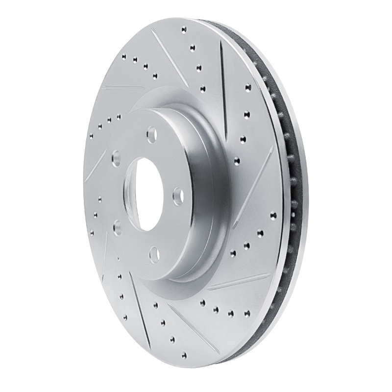 Picture of RNC Brake Rotor - Drill & Slot - R1 20-25 Ford Escape Front Right Drilled & Slotted Silver Brake Rotor rnc631-54281R