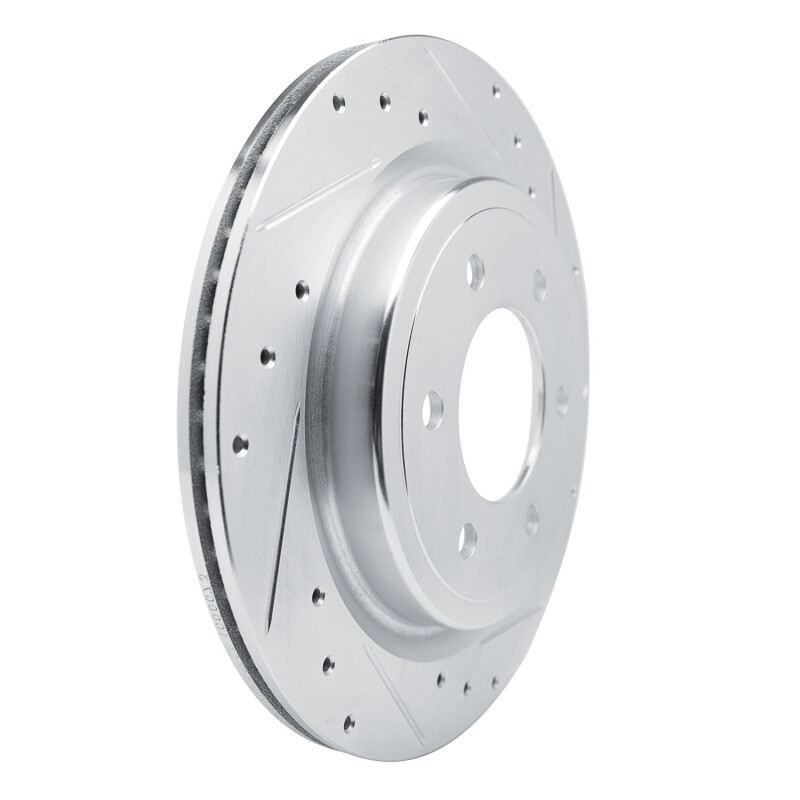 Picture of RNC Brake Rotor - Drill & Slot - R1 21-25 Ford F-150 4WD Rear Right Drilled & Slotted Silver Brake Rotor rnc631-54289R