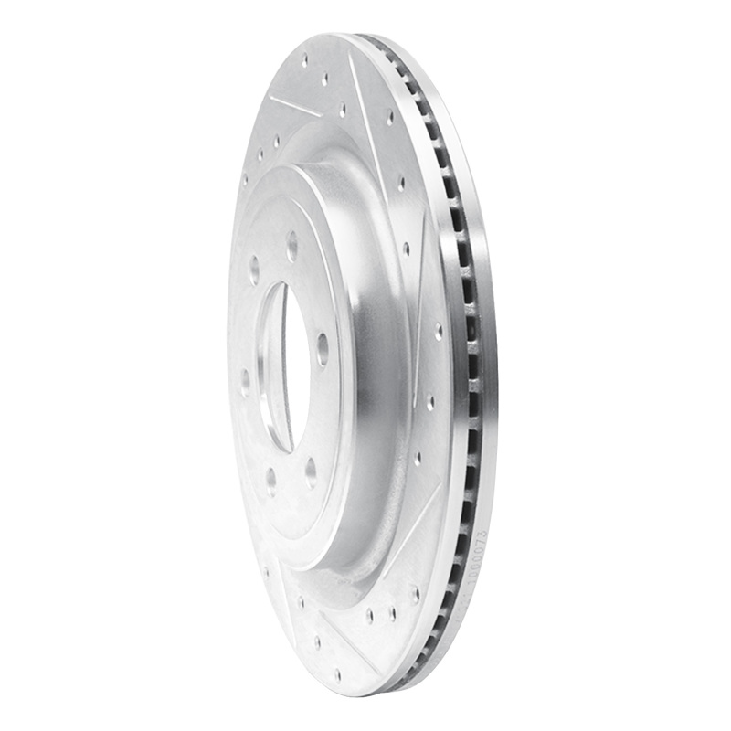 Picture of RNC Brake Rotor - Drill & Slot - R1 21-25 Ford F-150 Lightning Rear Right Drilled & Slotted Silver Brake Rotor rnc631-54288R