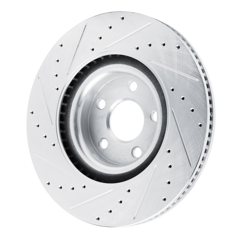 Picture of RNC Brake Rotor - Drill & Slot - R1 22-25 Ford Maverick Front Right Drilled & Slotted Silver Brake Rotor rnc631-54296R