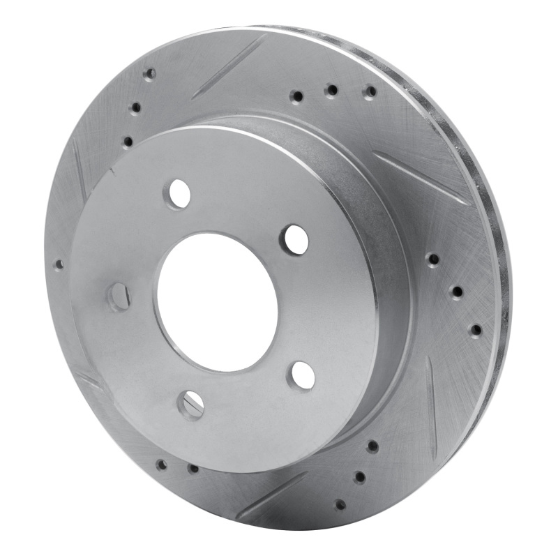 Picture of RNC Brake Rotor - Drill & Slot - R1 91-92 Lincoln Mark VII Rear Left Drilled & Slotted Silver Brake Rotor rnc631-55002L