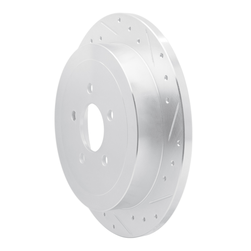 Picture of RNC Brake Rotor - Drill & Slot - R1 03-11 Lincoln Town Car Rear Right Drilled & Slotted Silver Brake Rotor rnc631-55004R