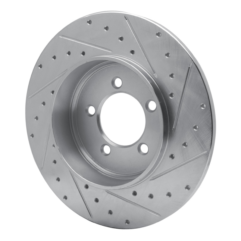 Picture of RNC Brake Rotor - Drill & Slot - R1 03-05 Lincoln AVIATOR Rear Left Drilled & Slotted Silver Brake Rotor rnc631-55008L
