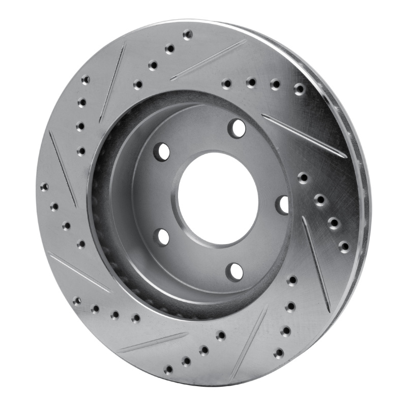 Picture of RNC Brake Rotor - Drill & Slot - R1 75-79 Ford LTD Right Rear Drilled & Slotted Silver Brake Rotor rnc631-56006D