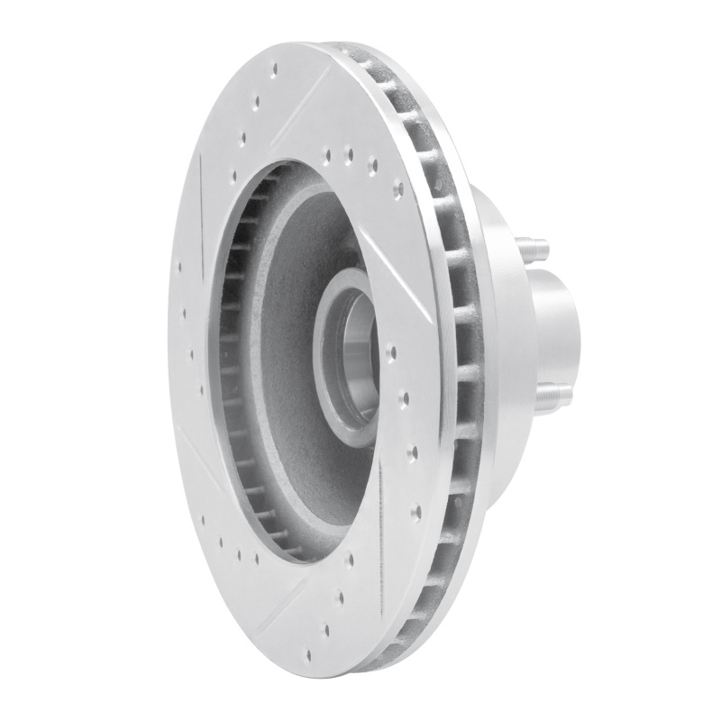 Picture of RNC Brake Rotor - Drill & Slot - R1 79-91 Ford LTD Crown Victoria Front Right Drilled & Slotted Silver Brake Rotor rnc631-56008R
