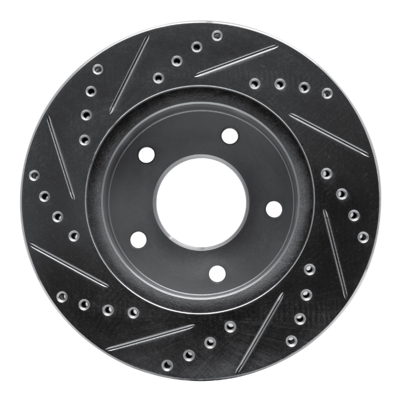 Picture of RNC Brake Rotor - Drill & Slot - R1 75-79 Ford LTD Right Rear Drilled & Slotted Silver Brake Rotor rnc631-56006D