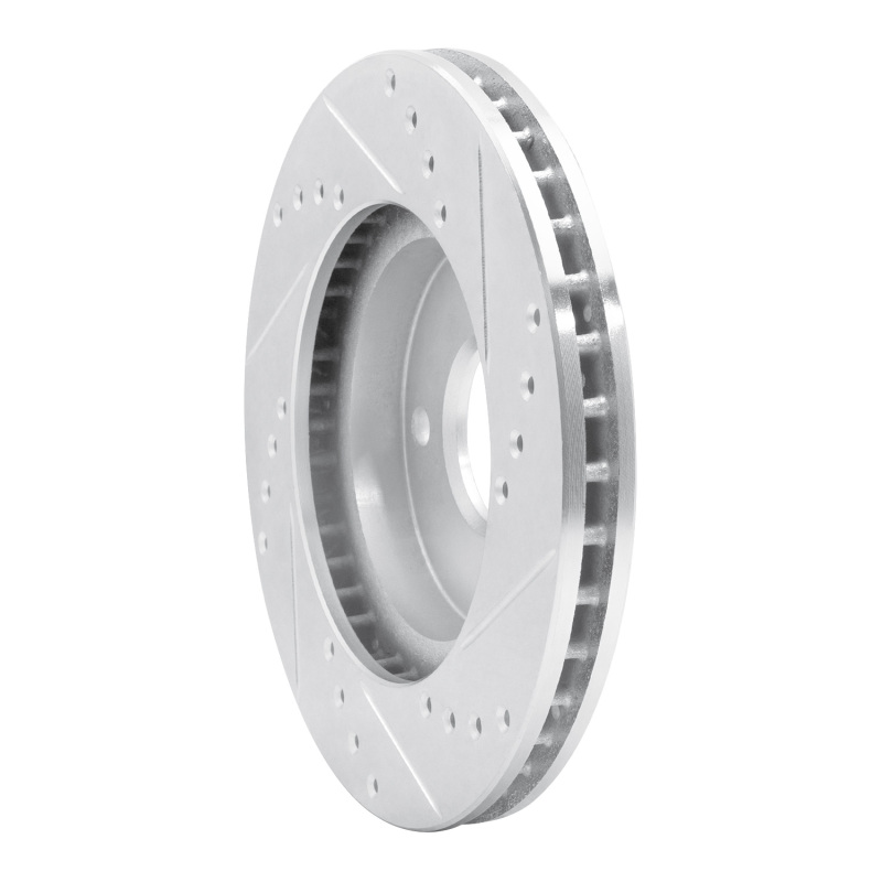 Picture of RNC Brake Rotor - Drill & Slot - R1 95-04 Ford CONTOUR Front Left Drilled & Slotted Silver Brake Rotor rnc631-56013L
