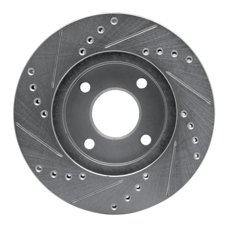 Picture of RNC Brake Rotor - Drill & Slot - R1 95-04 Ford CONTOUR Front Right Drilled & Slotted Silver Brake Rotor rnc631-56013R