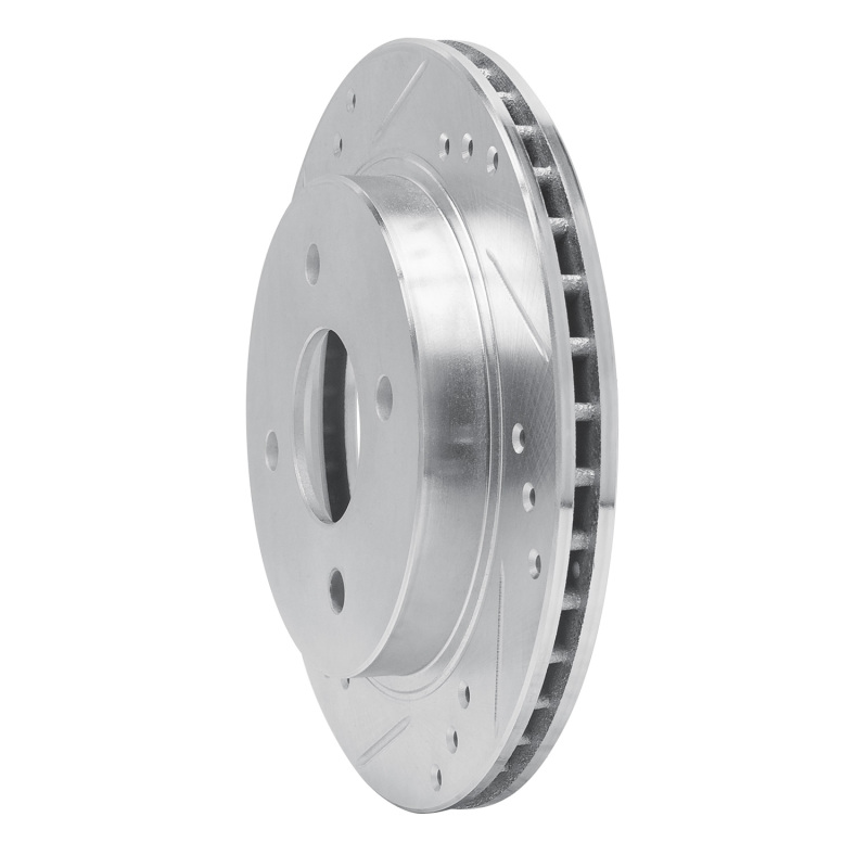 Picture of RNC Brake Rotor - Drill & Slot - R1 95-04 Ford CONTOUR Rear Left Drilled & Slotted Silver Brake Rotor rnc631-56014L