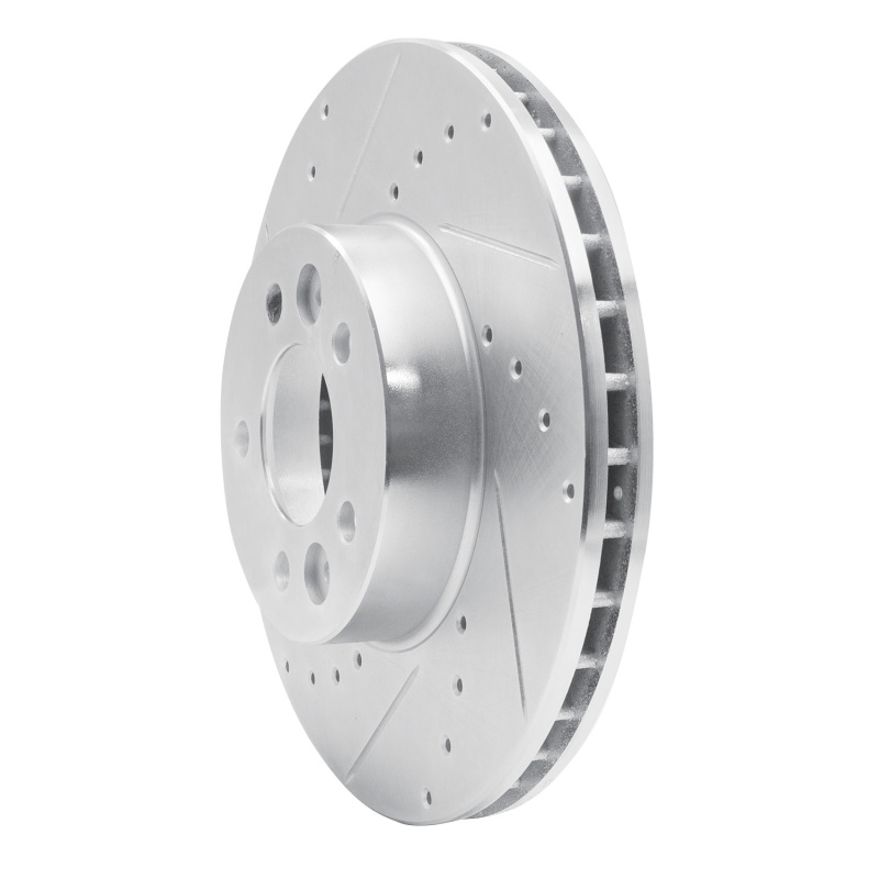 Picture of RNC Brake Rotor - Drill & Slot - R1 98-02 Ford Crown Victoria Front Left Drilled & Slotted Silver Brake Rotor rnc631-56016L