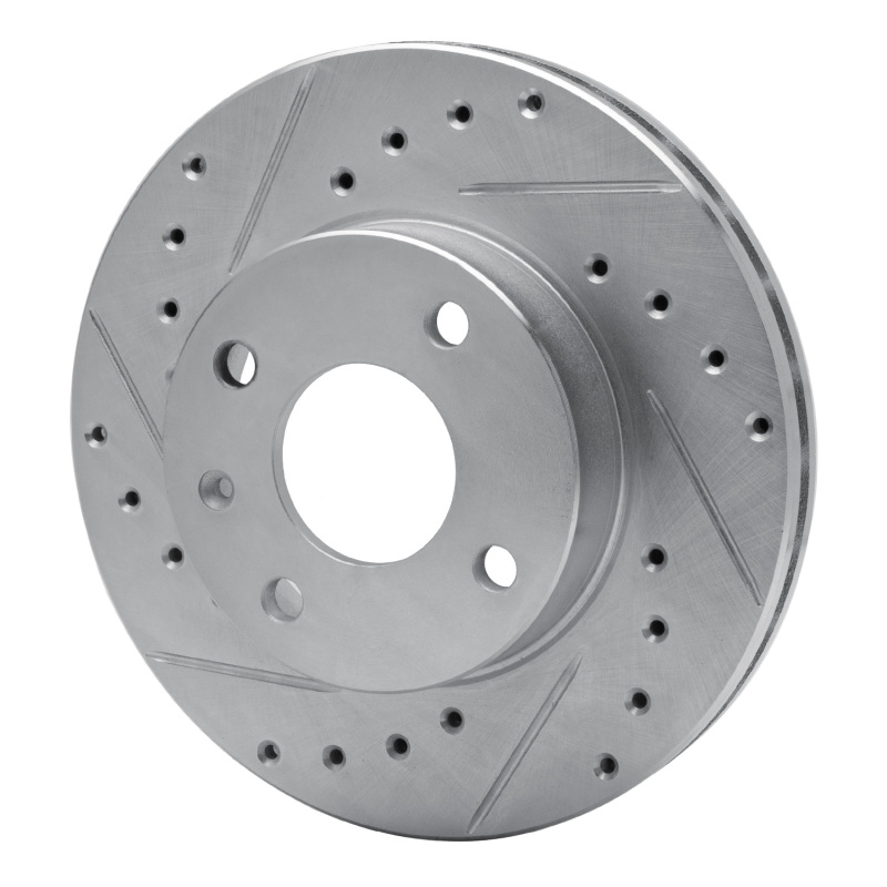 Picture of RNC Brake Rotor - Drill & Slot - R1 85-89 Merkur XR4TI Front Left Drilled & Slotted Silver Brake Rotor rnc631-57000L