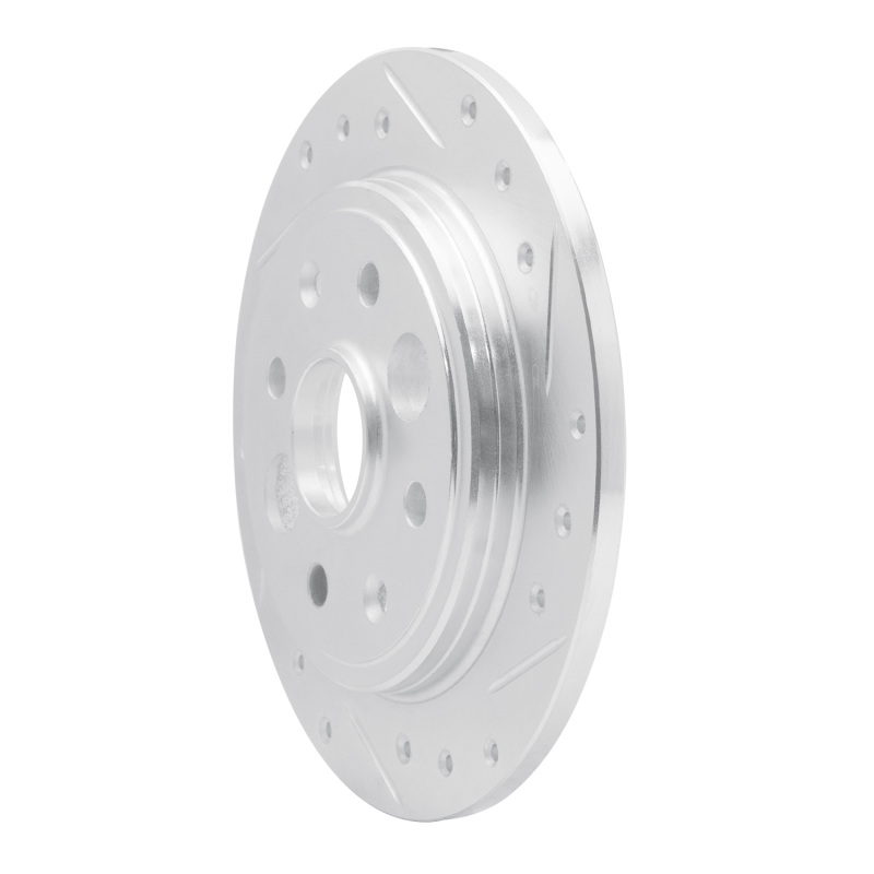 Picture of RNC Brake Rotor - Drill & Slot - R1 86-89 Acura Integra Rear Right Drilled & Slotted Silver Brake Rotor rnc631-58000R