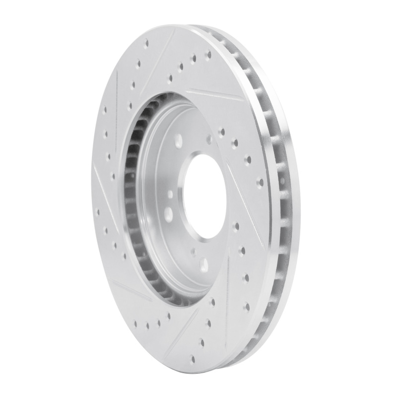 Picture of RNC Brake Rotor - Drill & Slot - R1 91-96 Acura NSX Front Right Drilled & Slotted Silver Brake Rotor rnc631-58004R