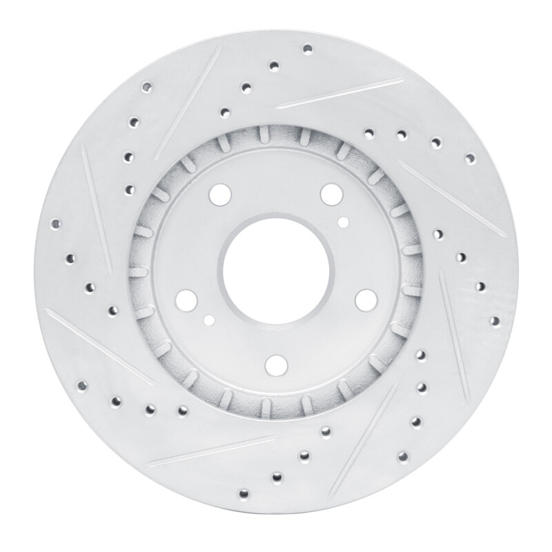 Picture of RNC Brake Rotor - Drill & Slot - R1 91-96 Acura NSX Rear Right Drilled & Slotted Silver Brake Rotor rnc631-58005R