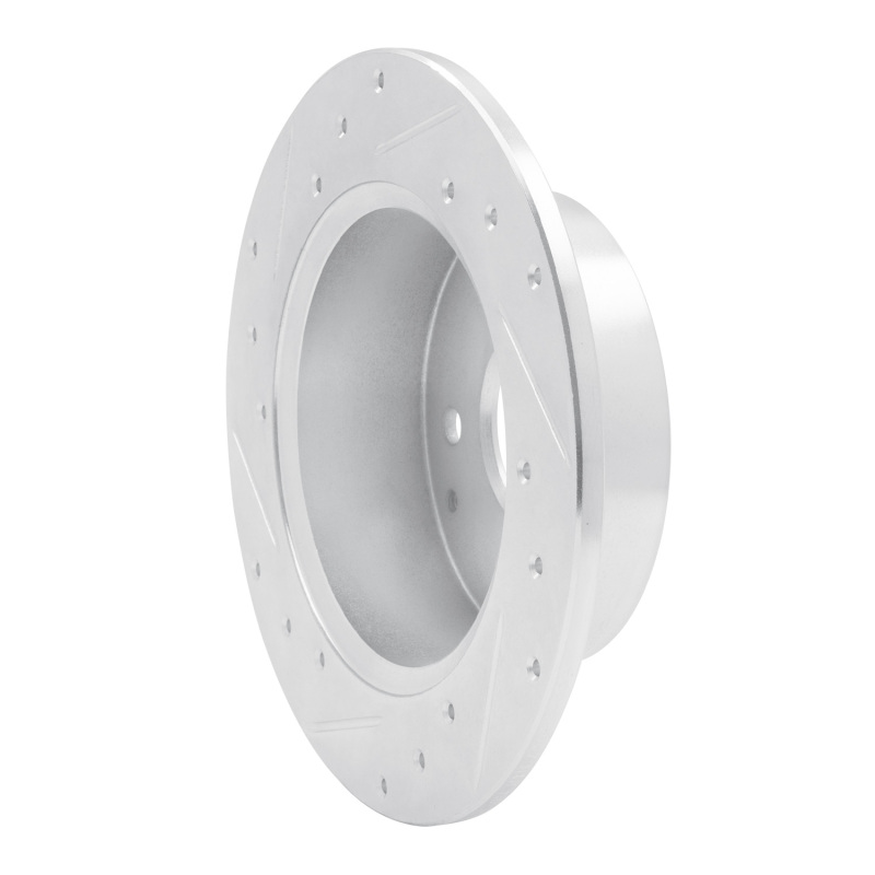 Picture of RNC Brake Rotor - Drill & Slot - R1 92-94 Acura Vigor Rear Right Drilled & Slotted Silver Brake Rotor rnc631-58007R