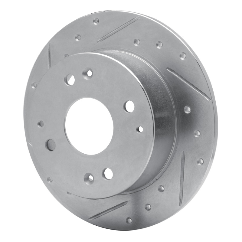 Picture of RNC Brake Rotor - Drill & Slot - R1 95-98 Acura TL Rear Left Drilled & Slotted Silver Brake Rotor rnc631-58009L