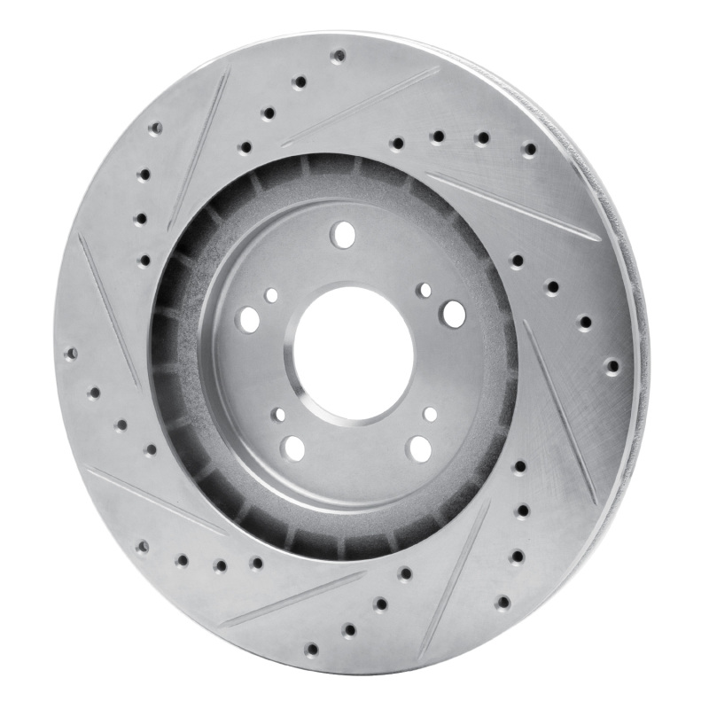 Picture of RNC Brake Rotor - Drill & Slot - R1 97-05 Acura NSX Rear Right Drilled & Slotted Silver Brake Rotor rnc631-58012R