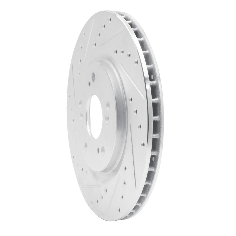 Picture of RNC Brake Rotor - Drill & Slot - R1 97-05 Acura NSX Rear Left Drilled & Slotted Silver Brake Rotor rnc631-58012L