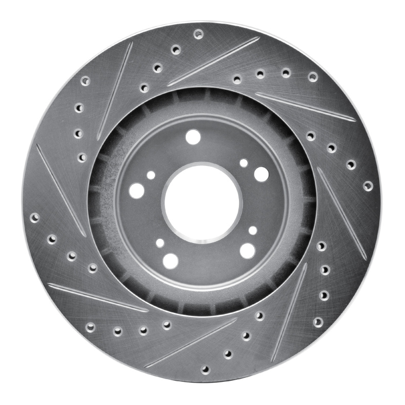 Picture of RNC Brake Rotor - Drill & Slot - R1 97-05 Acura NSX Rear Right Drilled & Slotted Silver Brake Rotor rnc631-58012R